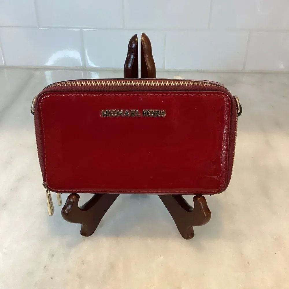 Michael Kors Patent Leather Mini Crossbody Bag